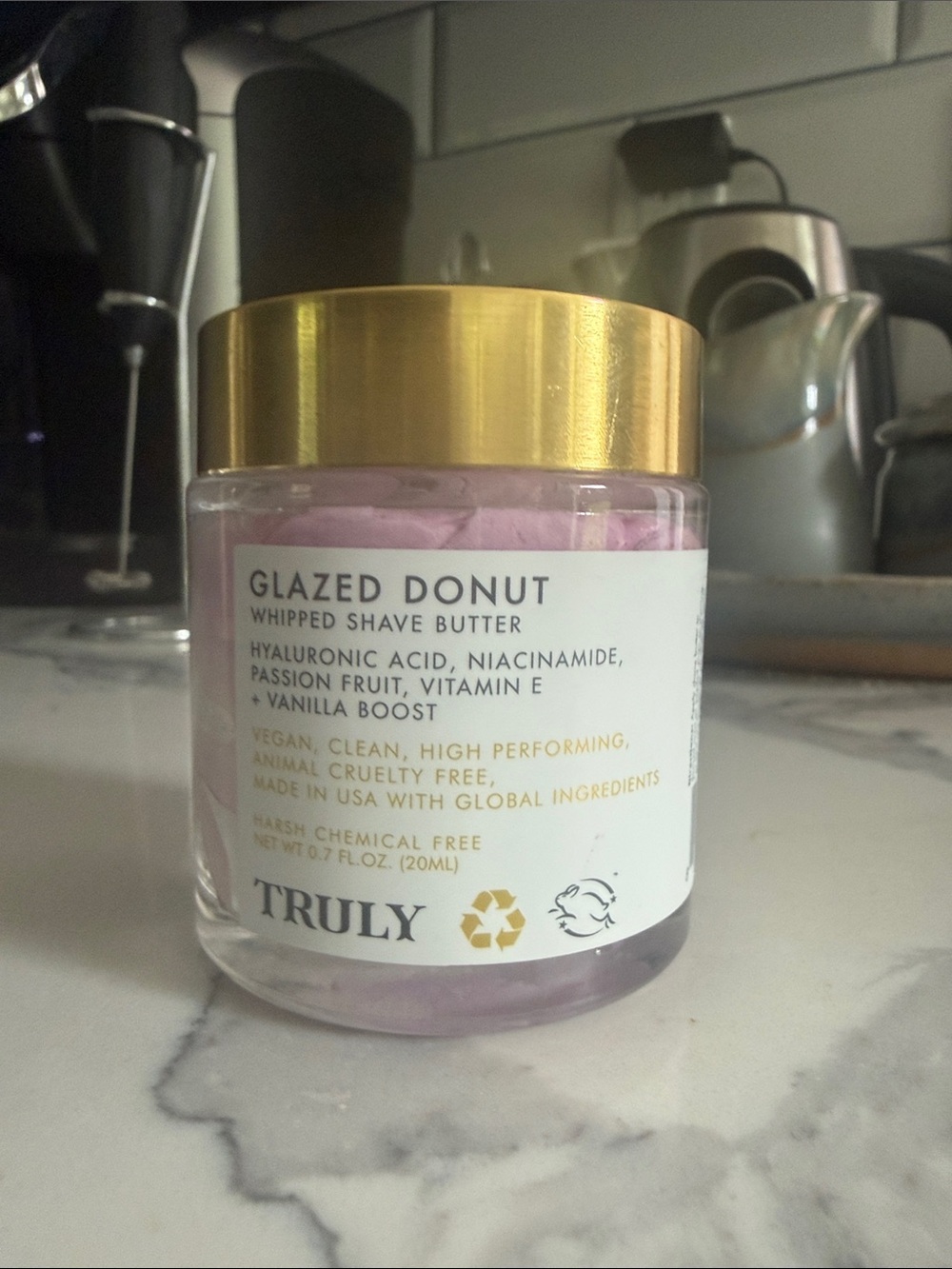 TRULY GLAZED DONUT WHIPPED SHAVE BUTTER.